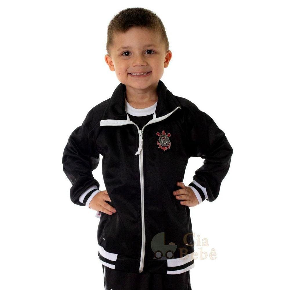 Jaqueta Infantil Corinthians Blusa De Frio Flanelada Oficial