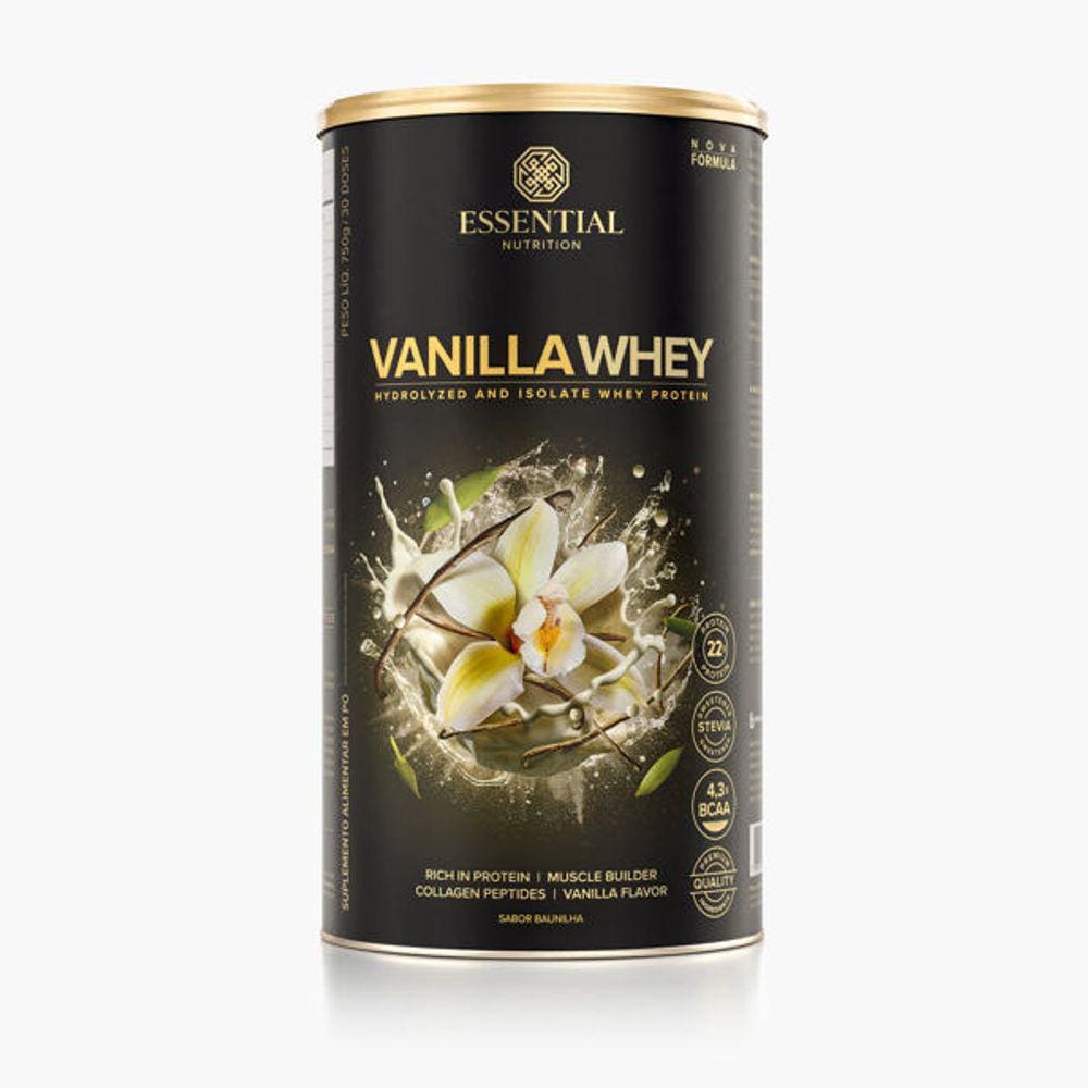 Vanilla Whey Lata 750g - Essential