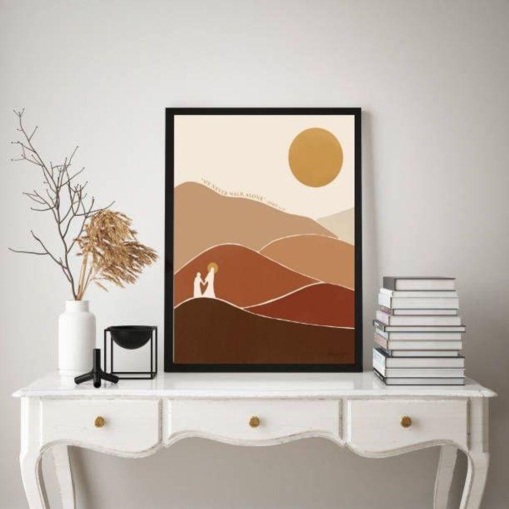 Quadro Decorativo 24x18cm - Madeira Branca