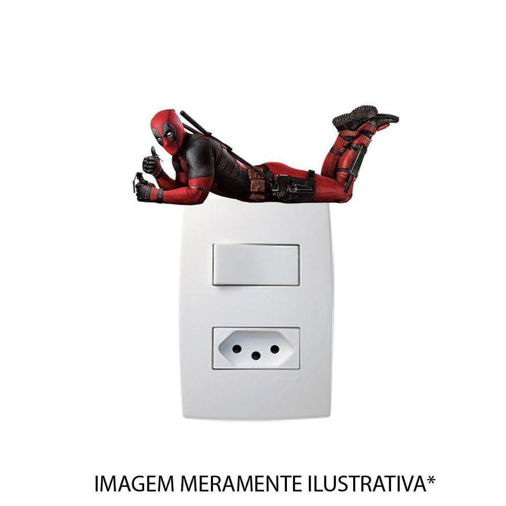 Adesivo Interruptor Deadpool Mod 01 Vinil Adesivo