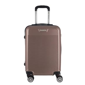 Mala de Bordo Abs para Viagem Denlex Ma1121 Cadeado Integrado Rodas Duplas Giro 360º Rosê