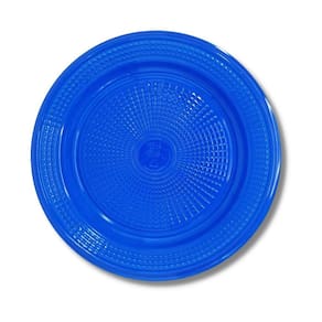 Prato Raso Descartável Azul 15Cm Churrasco Sobremesa C/ 1000