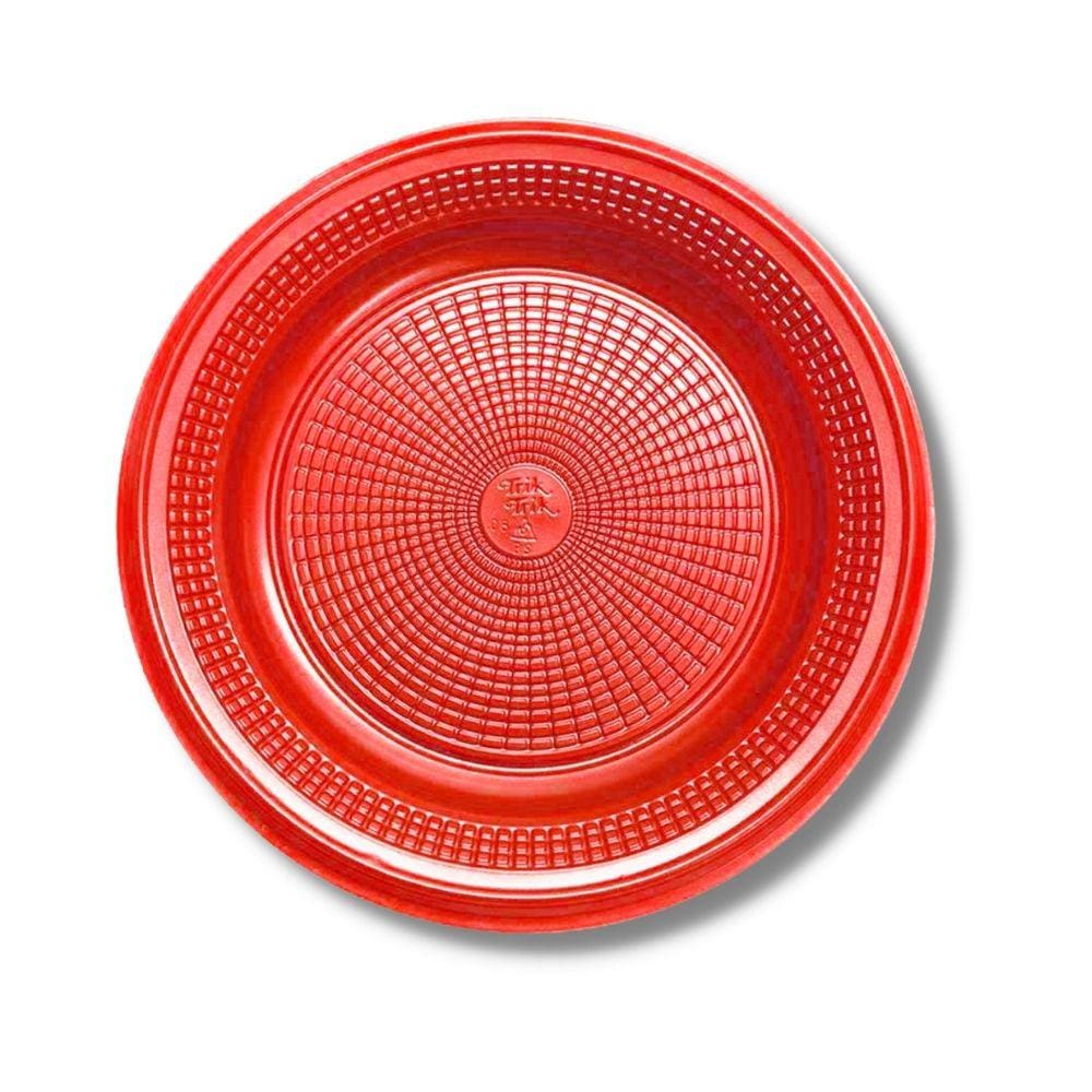 Prato  Descartavel (15 Cm.) Vermelho  C/ (100X10 Un.)