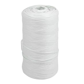 Fitilho Amarrilho Plástico Chicote Branco Rolo 1kg