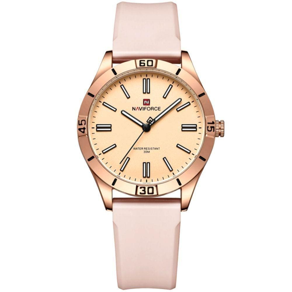 Relógio Feminino De Quartzo Classico Casual Colors Bege