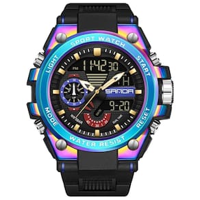 Relógio Masculino Esportivo Digital Multifuncional Azul Celeste