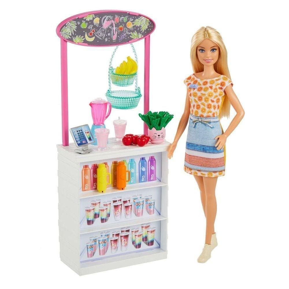 Boneca Barbie - Wellness - Conjunto De Sucos Tropicais - Mattel