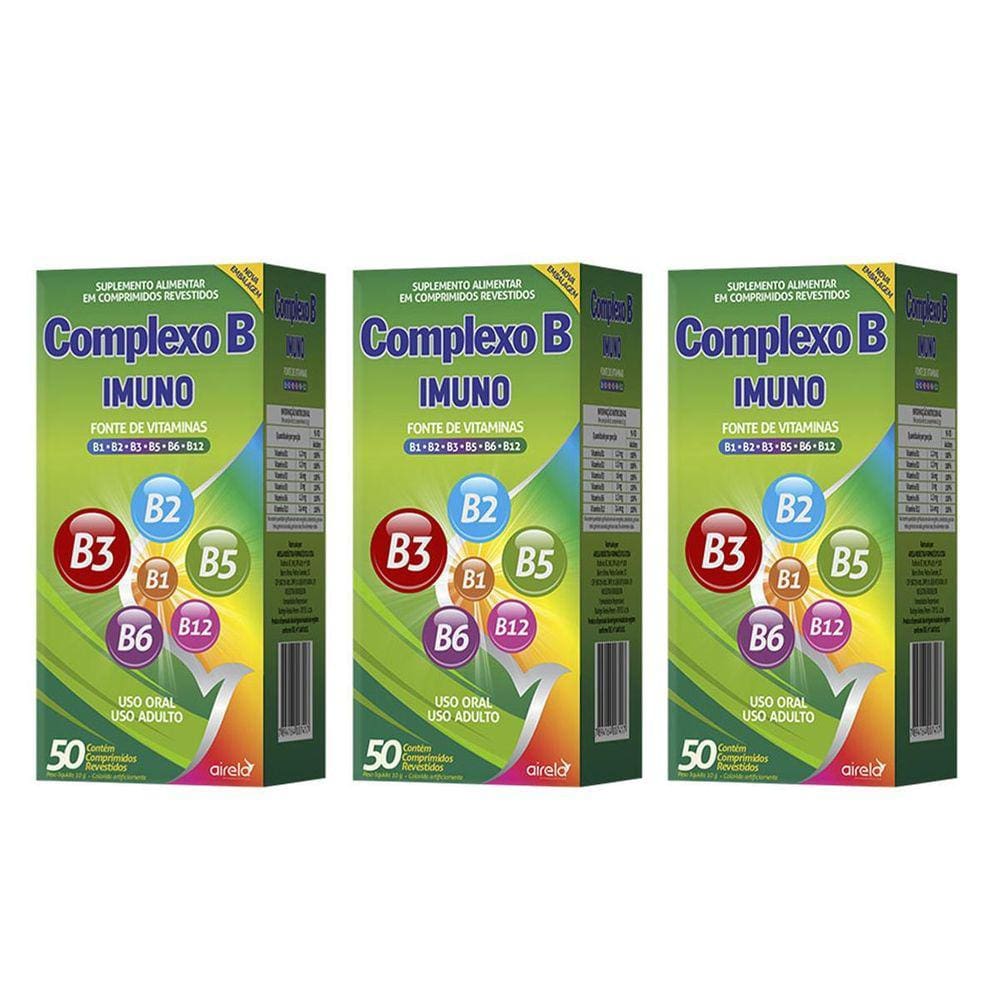 Complexo B Imuno B Airela Fonte Vitamina Com 100 Comprimidos | Black ...