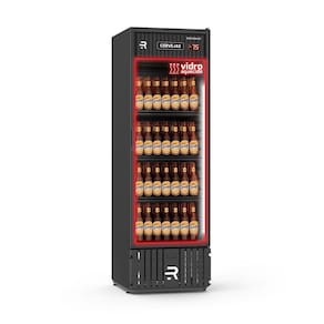 Visa Cooler Cervejeiro Porta Vidro Aquecido -7,5 a 2 ºc 570l Vcce570pvapp Preto/preto 220v - Refrimate