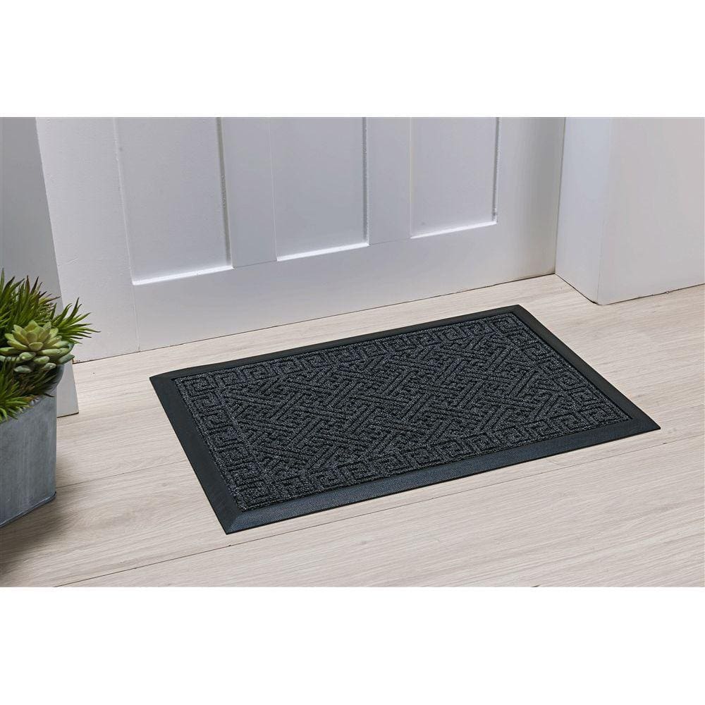 Tapete Capacho Porta Grafite Antiderrapante