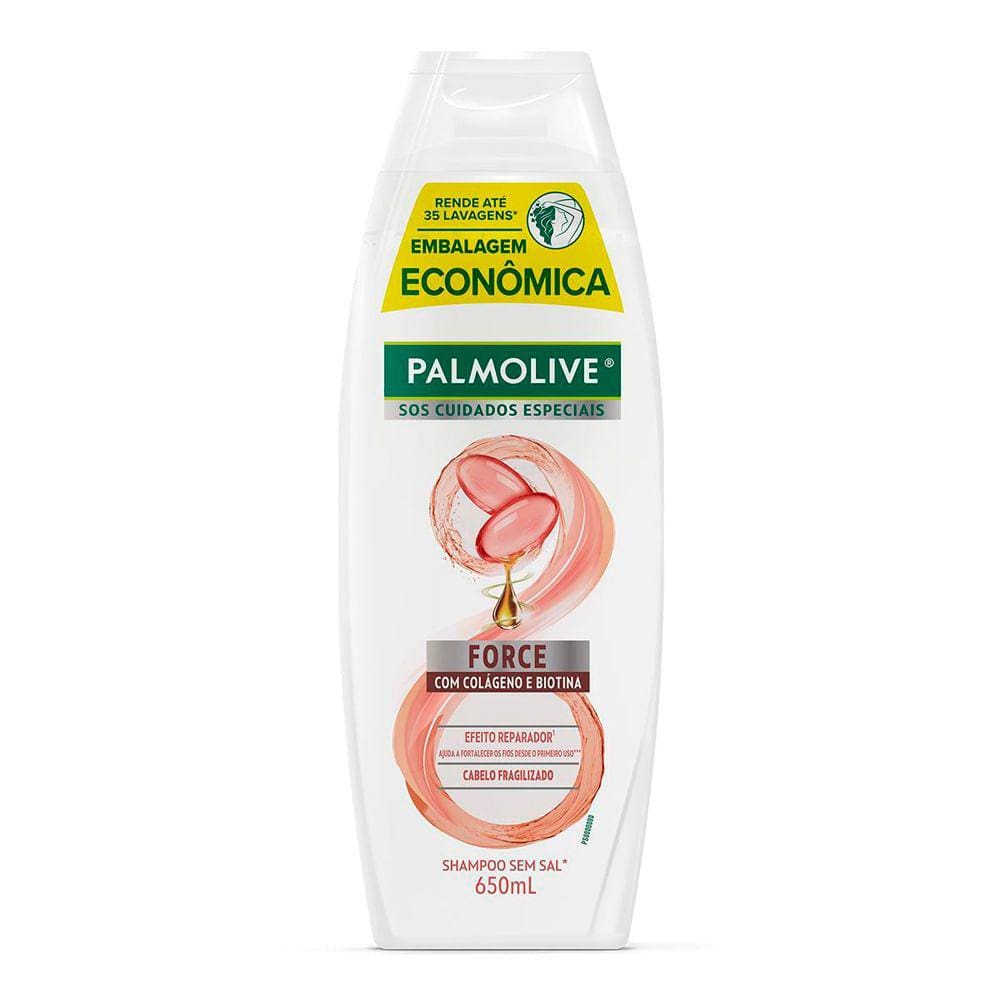 Shampoo SOS  Force Com Colágeno Palmolive 650ml