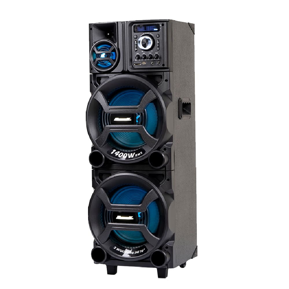 Caixa de Som  Amplificada ACA 1402 Titan Black LED TWS 1400w-Bivolt