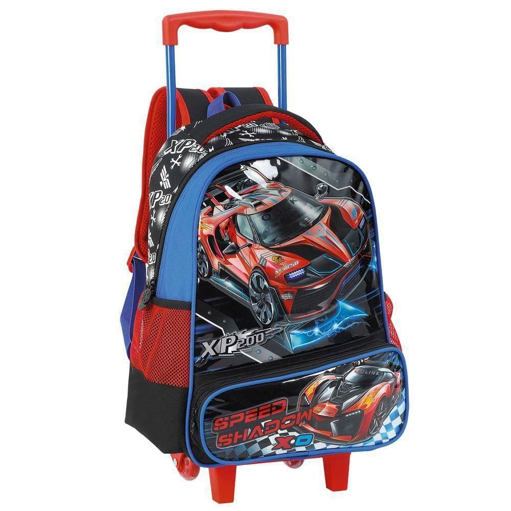 Mochilete Escolar C- Alças Speed Shadow - Cbfs-8704a - Fuseco - Azul-vermelho