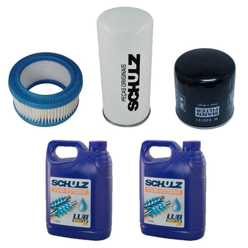 Kit Filtros E óleo Schulz Srp 3005 3008 3005c 3008c 4005 4008