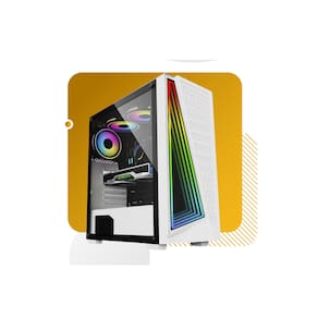 Gabinete Gamer Brx White Neon