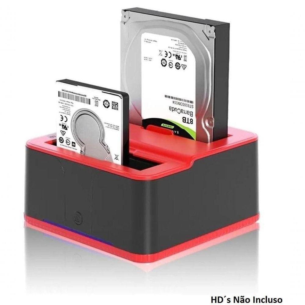 Dock Station Case Para 2 Hd Sata Pendrive Sd Usb 3.0 Kp-hd820