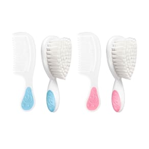 Kit Pente e Escova Infantil Soft Bebê Toque Suave 2 Peças Delicado - Adoleta Bebê