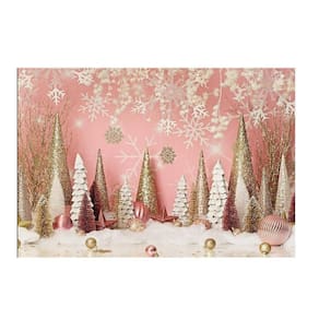 Fundo Fotográfico Natal Rosa 2,2X1,5 Fff-241