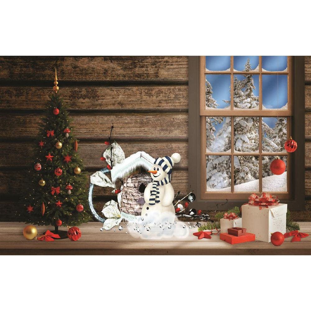 Fundo Fotográfico Em Tecido Natal 2,60X1,50