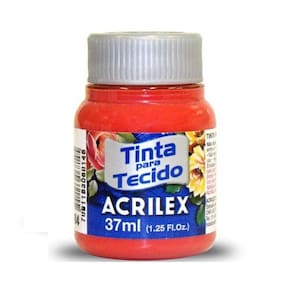 Tinta Tecido Vermelho Natal 37Ml Acrilex