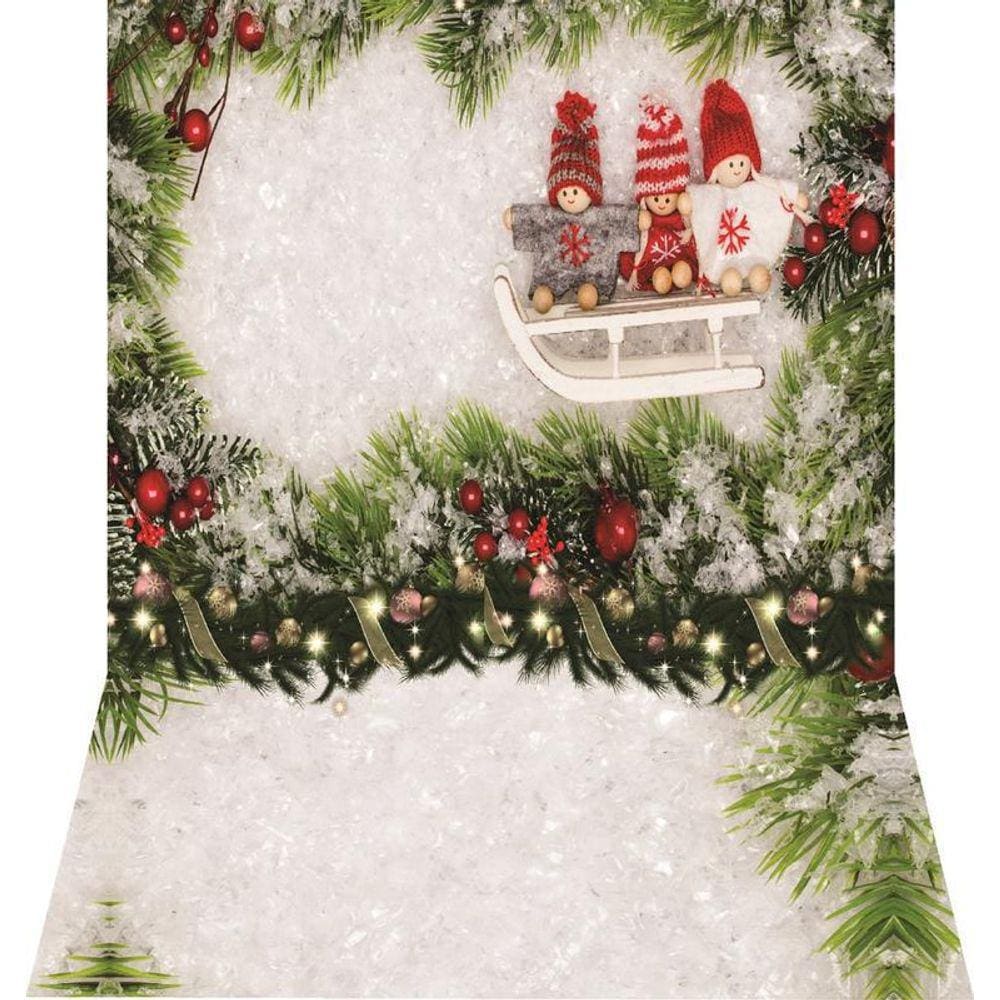 Fundo Fotográfico Newborn Em Tecido Natal 1,50X2,50