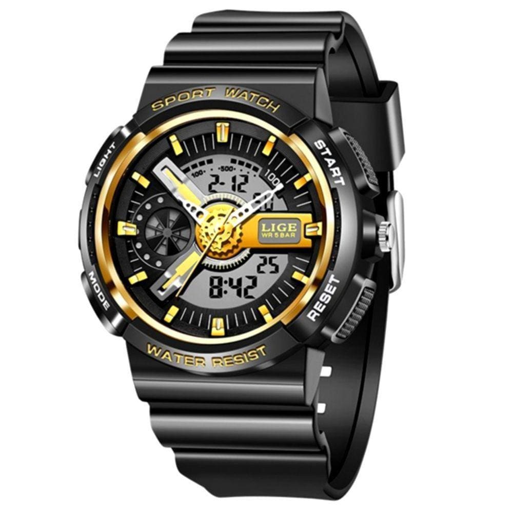 Relógio Digital Feminino Duplo Display Esportivo Movimento De Quartzo