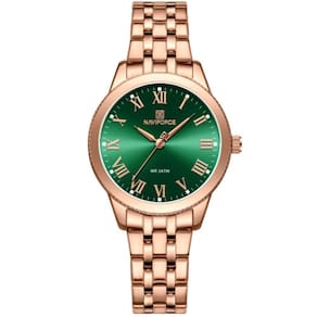 Relógio De Pulso Feminino Design Classico Simples Elegance Verde