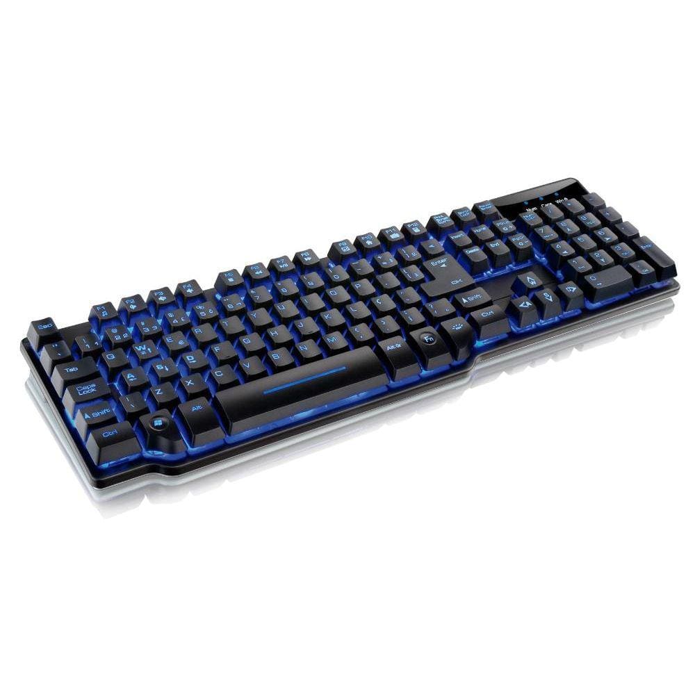 Teclado Gamer Multilaser TC196 - Semi Mecânico Iluminação por LED em 3 Cores - Teclas Anti-Ghosting