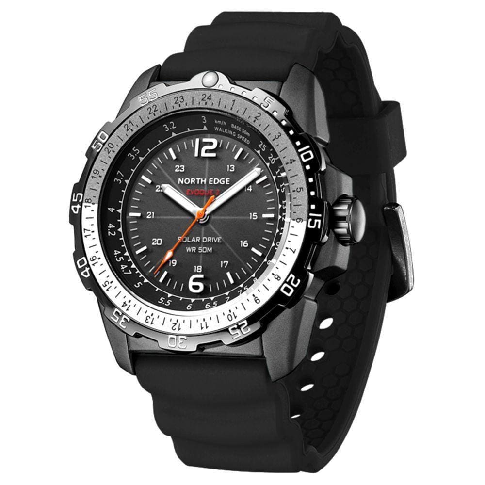 Relógio De Pulso Esportivo Energia Solar Evoque 2 Digital 50m Preto