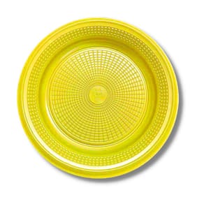 Prato  Descartavel (18 Cm.) Amarelo  C/ 10