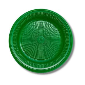 Prato Descartavel (18 Cm.) Verde Escuro C/ 10