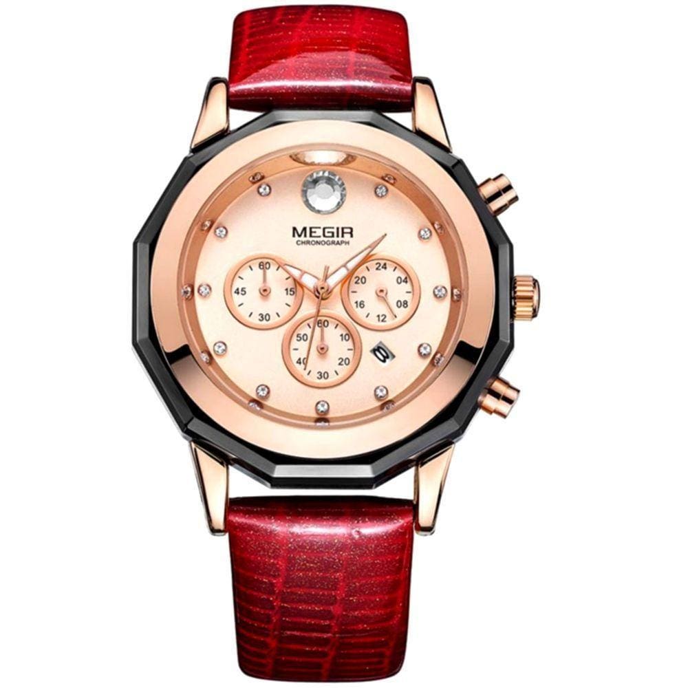 Relógio Feminino Elegante Cronógrafo Luminoso Analogico De Quartzo
