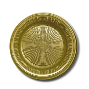 Prato  Descartavel (18 Cm.) Dourado C/ 10