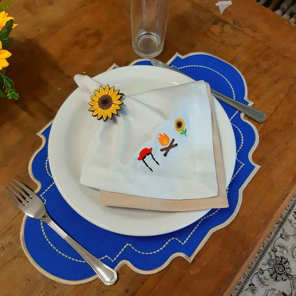 Kit De Mesa Posta Completo - São João  2Un