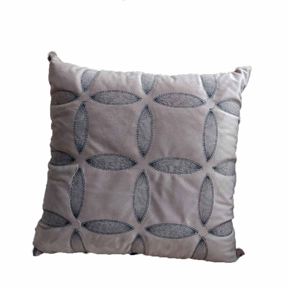 Capa De Almofada Bordada Veludo Preto - Yasmin