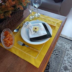 Kit De Mesa Posta Completo - Girassol  2Un