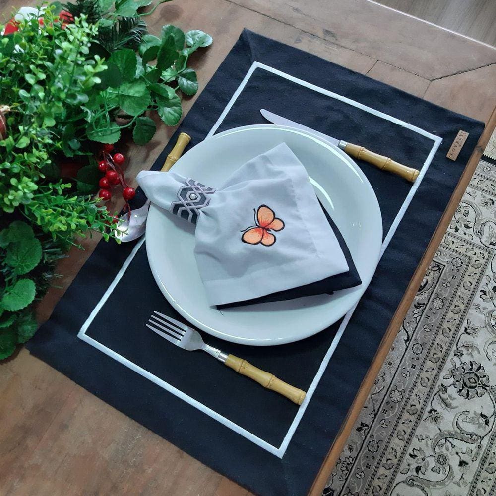 Kit De Mesa Posta Completo - Borboleta  2Un