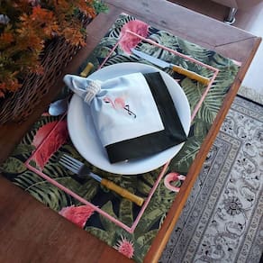 Kit De Mesa Posta Completo - Flamingo  2Un