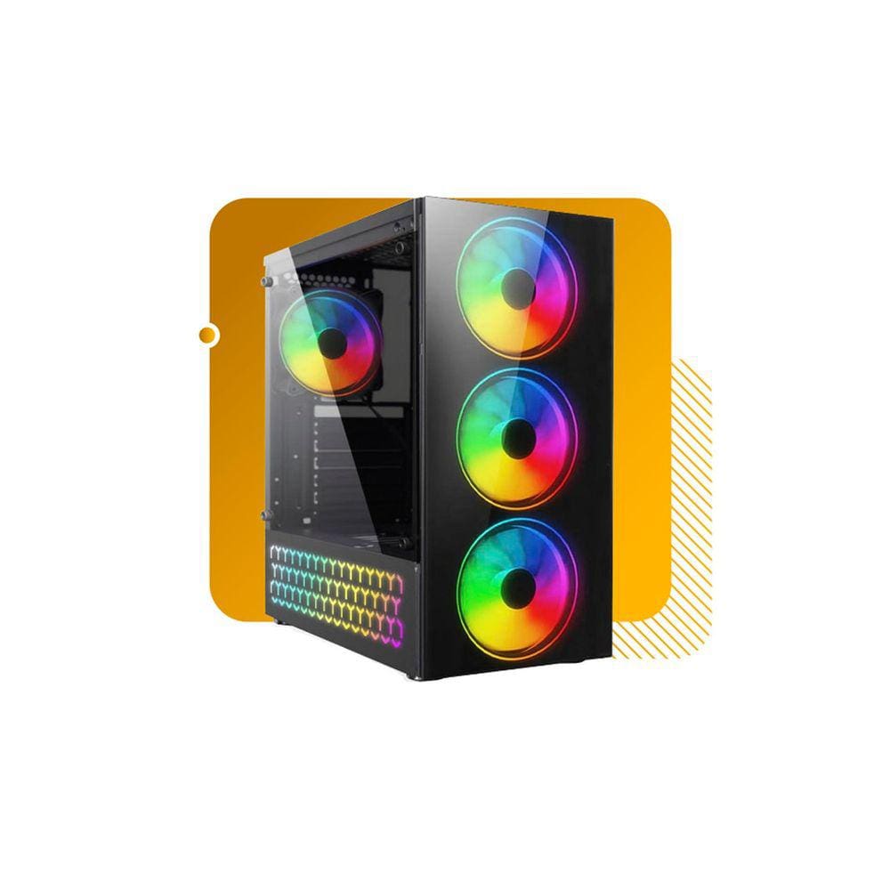 Gabinete Gamer Brx Thunder Preto