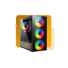 Gabinete Gamer Brx Thunder Preto