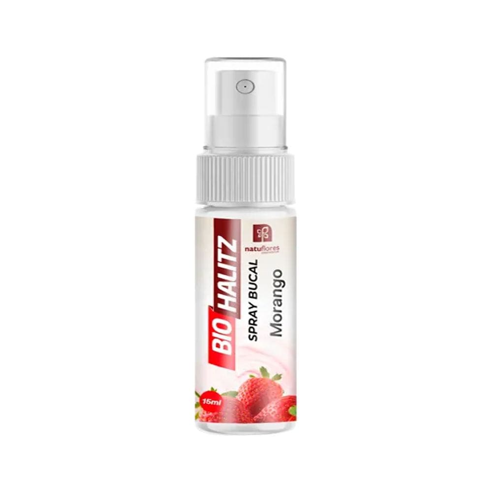 Bio Halitz Spray Bucal Morango 15 ml- Natuflores