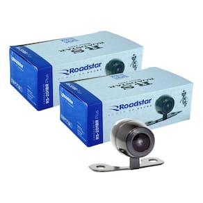 Kit 2 Câmera De Ré/Frontal Roadstar Univ.2x1 (Borboleta e Furar) - RS201BR