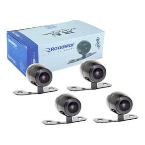 Kit 4 Câmera De Ré/Frontal Roadstar Univ.2x1 (Borboleta e Furar) - RS201BR