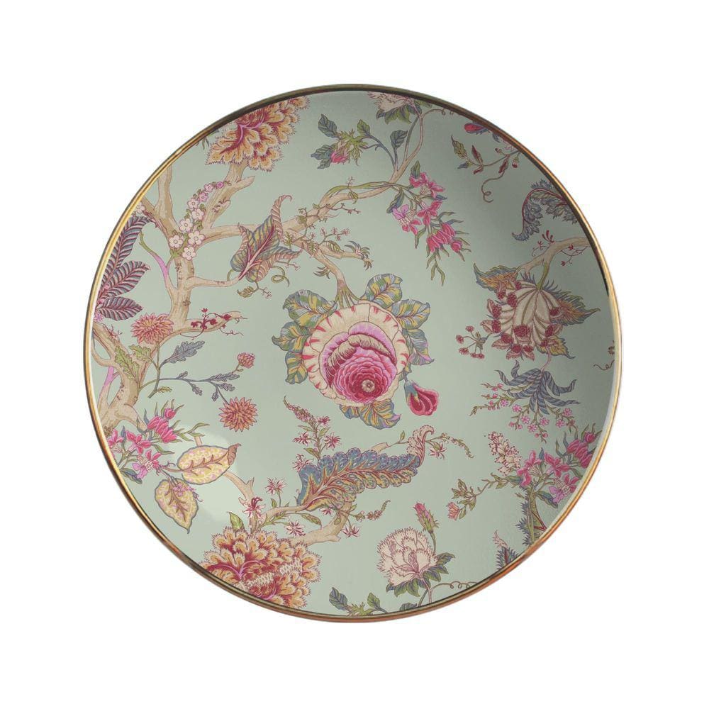 Conjunto com 6 Pratos Fundo Neomint Flowers Ø25cm