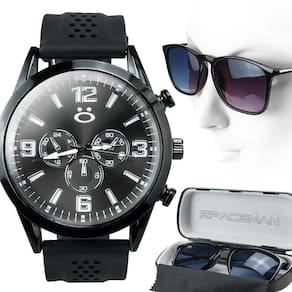 Kit Relogio Masculino silicone analogico premium +oculos