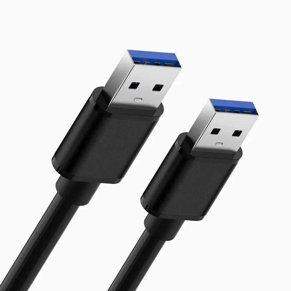 Cabo Usb 3.0 De Dados Macho-macho 1.5m Preto Grosso Knup