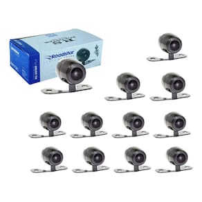Kit 12 Câmera De Ré/Frontal Roadstar Univ.2x1 (Borboleta e Furar) - RS201BR