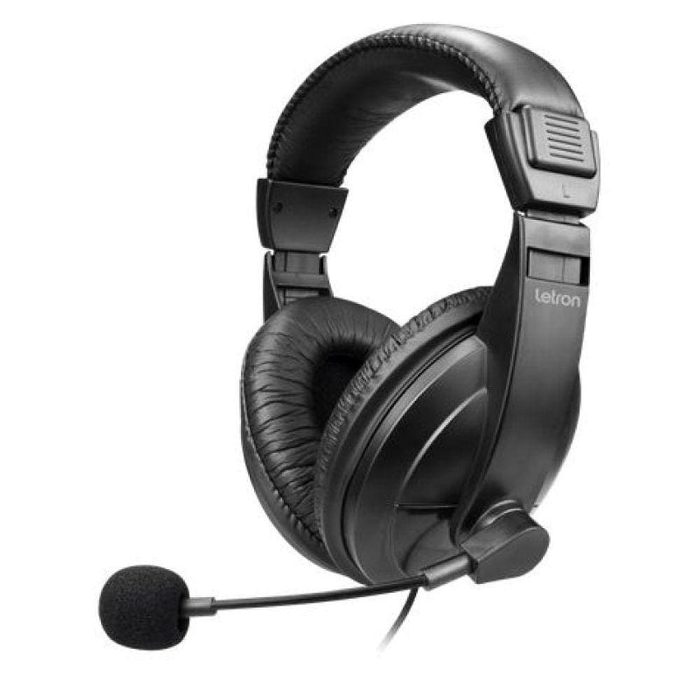 Fone De Ouvido Com Mic P2 Letron Office Jumbo Estereo Driver