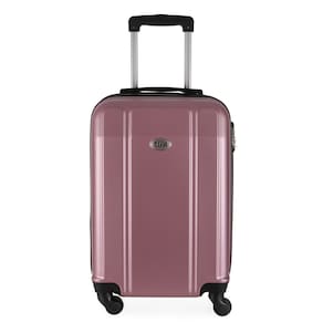 Mala de Bordo Abs para Viagem Ika Continental Cadeado Embutido Rodas 360 Rosê Tam Pp