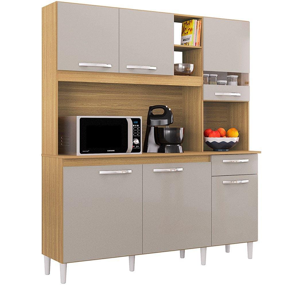 Cozinha Compacta 6 Portas 439 Damasco Off White POQQ